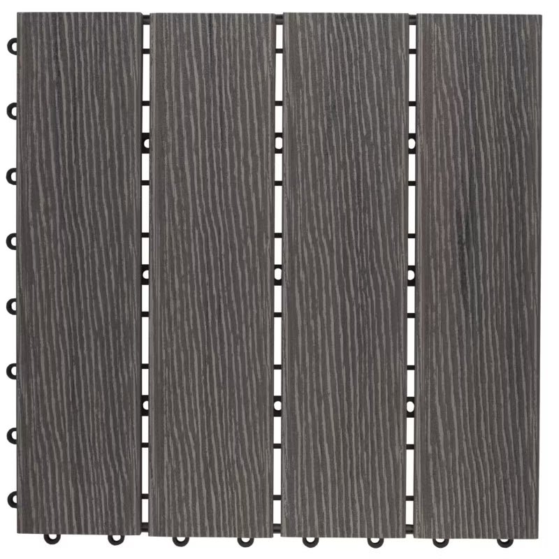 Kompositflise 4L 30x30 cm Grå