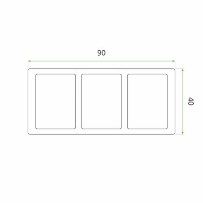 Kompositprofil Lamel 9x4 cm 2,8 m Teak