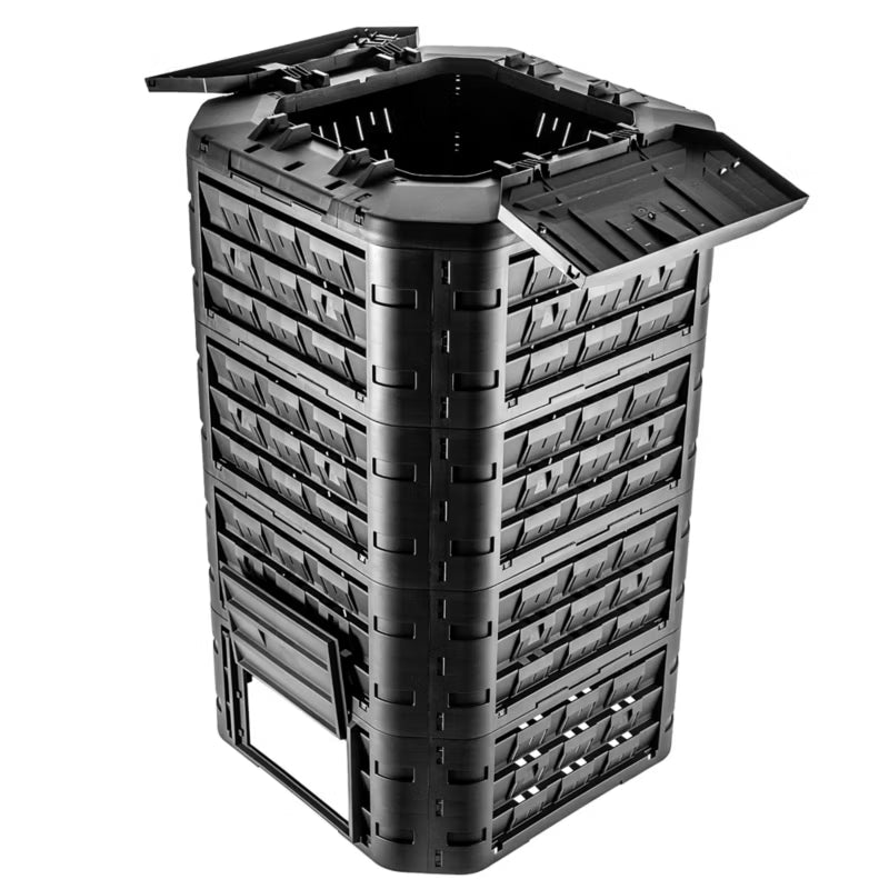 Kompostbeholder 1250 Liter Sort Modulopbygget