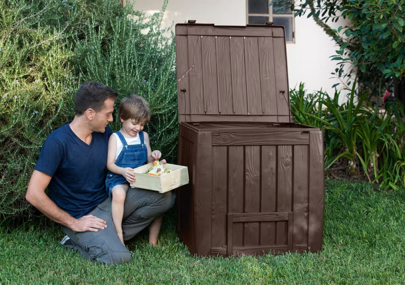 Kompostbeholder Deco Composter 340 Liter Brun