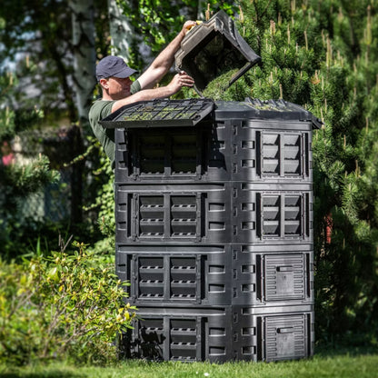 Kompostbeholder Modulær 1120 Liter Sort