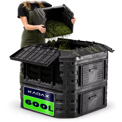 Kompostbeholder Modulær 600 Liter Sort