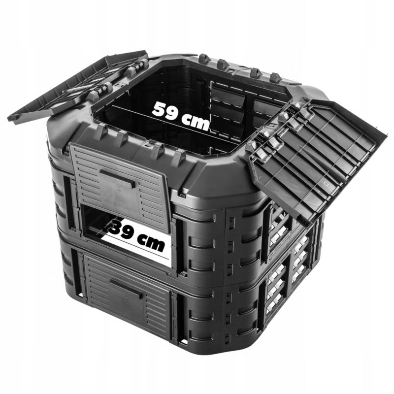 Kompostbeholder Modulær 600 Liter Sort