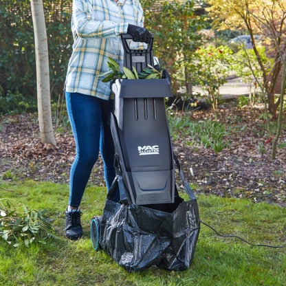 Kompostkværn 2400 W Sort med 60 L Opsamler