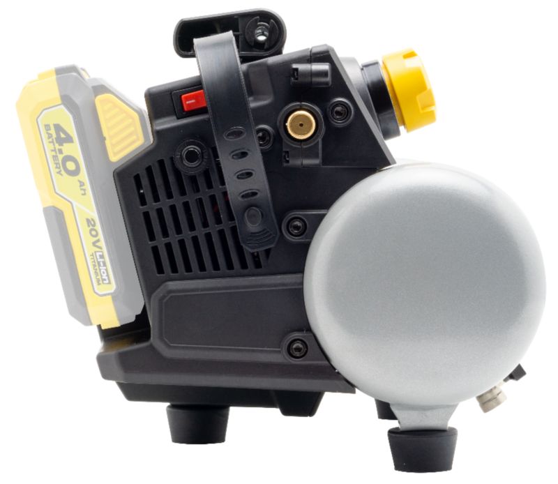 Kaltmann Titanium 20V batteridrevet kompressor 3,8L 8 bar oliefri (kun enhed) 1 stk.