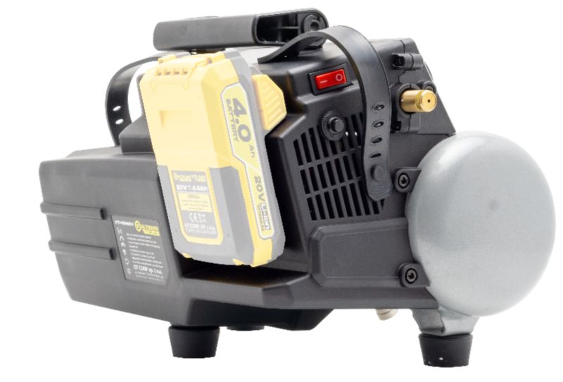 Kaltmann Titanium 20V batteridrevet kompressor 3,8L 8 bar oliefri (kun enhed) 1 stk.