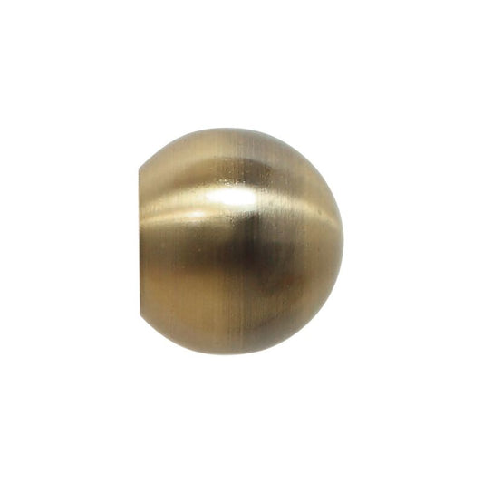 Endestykke til gardinstang Colours Kugle antik messing 19 mm
