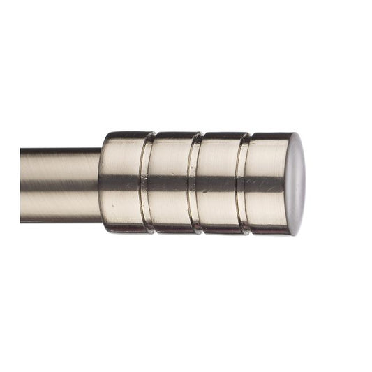 Endestykke til gardinstang Colours Rege i nikkel 19 mm