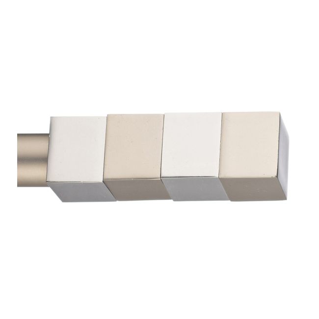Endestykke til gardinstang Colours Samba mat-krom 19 mm
