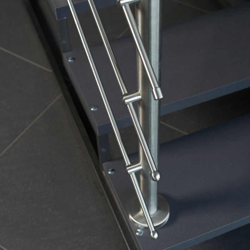 Shop Line Q12 15 mm endestykke i rustfrit stål