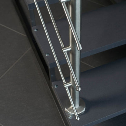 Shop Line Q12 15 mm endestykke i rustfrit stål