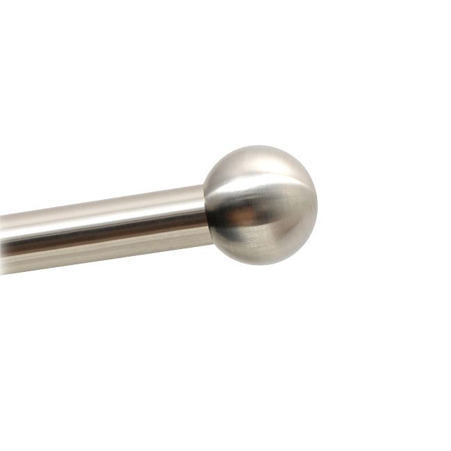 Stålender kugle 16 mm til gardinstang, 1 stk.