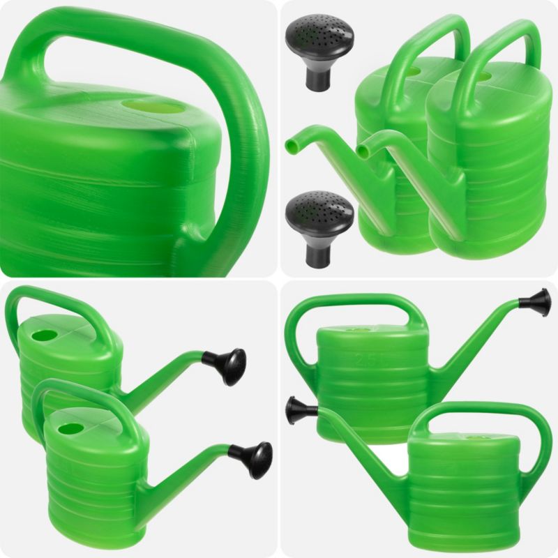 KADAX vandkande til vanding af planter og blomster i haven + si, 2,5 l, 2 stk.