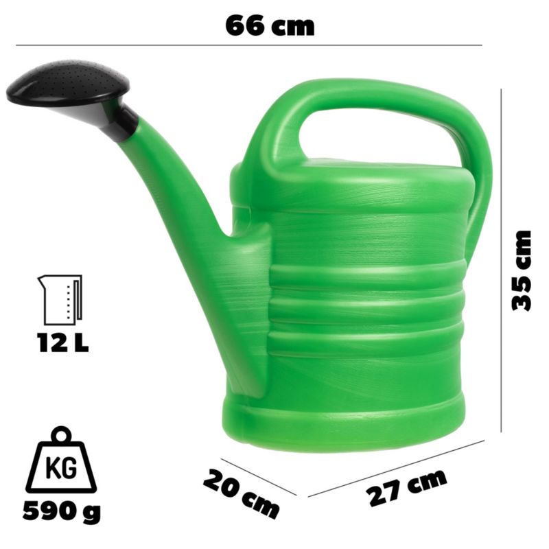 KADAX universal vandkande 12 l til vanding, plastik, rummelig, 1 stk.