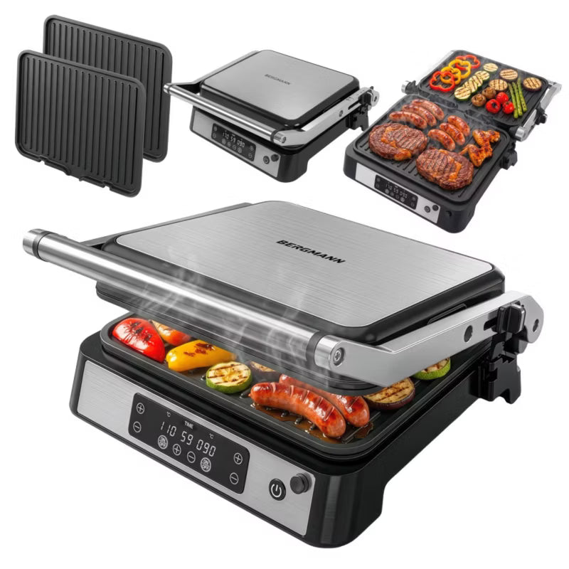Kontaktgrill AI002 2000 W LED Inox