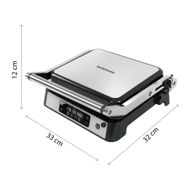 Kontaktgrill AI002 2000 W LED Inox