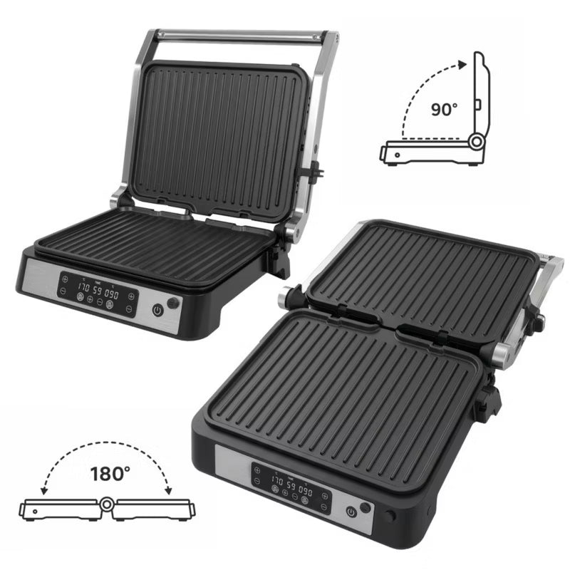 Kontaktgrill AI002 2000 W LED Inox