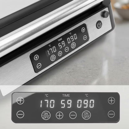 Kontaktgrill AI002 2000 W LED Inox