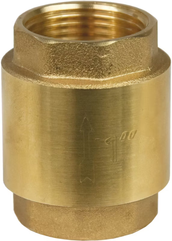 Kontraventil 1" Messing Guld