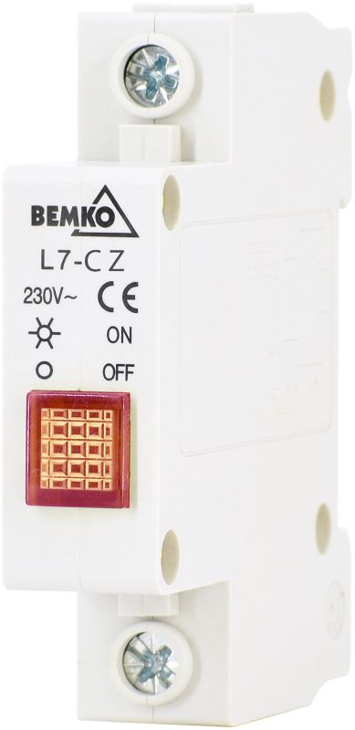 Bemko L7 rød kontrolindikator