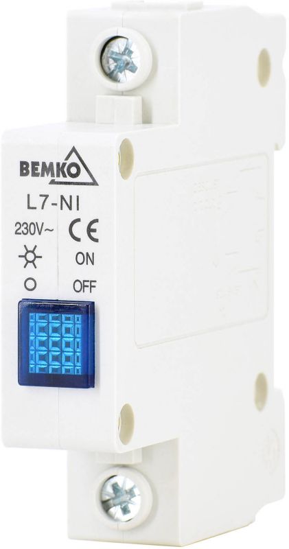 Bemko L7 blå kontrolampe