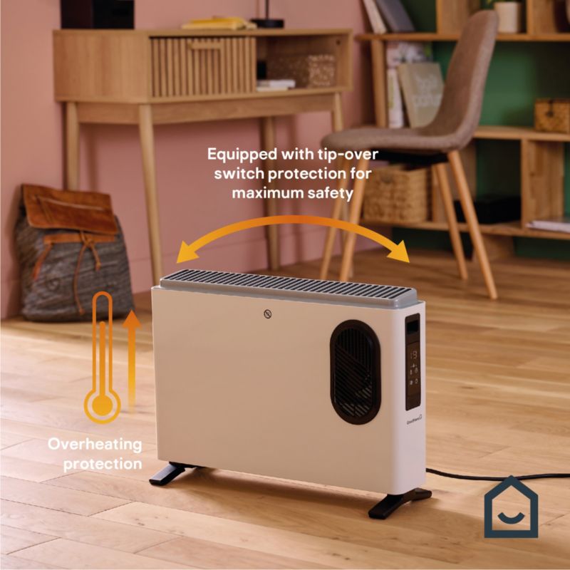 Konvektor Radiator 2000W med Turbo Hvid