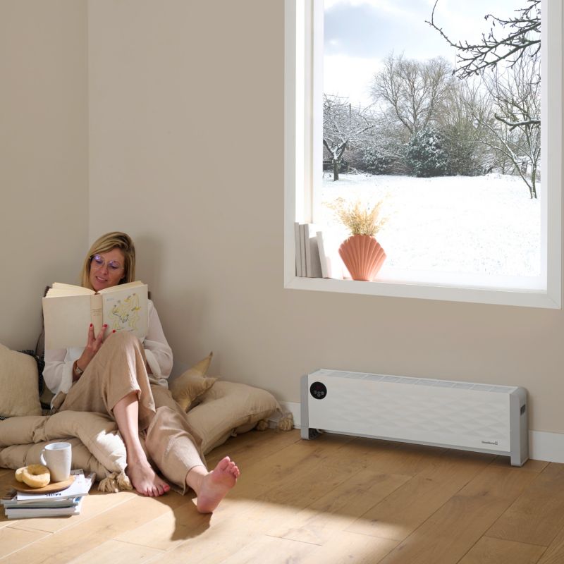 Lav konvektor GoodHome Plinth 2200 W hvid