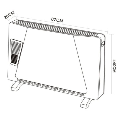 Turbo Timer konvektor 2500 W