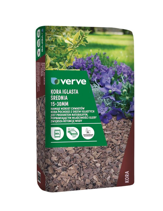 Verve nåletræsbark 15 - 30 mm 80 l
