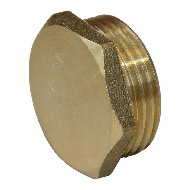 3/4" messingprop i guld