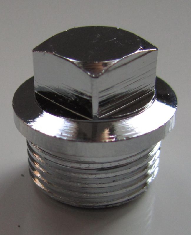 Kromet prop 3/8" til varme- og vandinstallationer