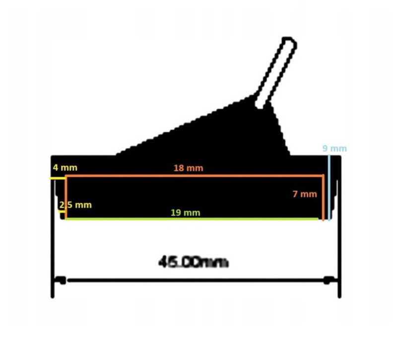 Gummiprop til afløb Mc Alpine 45 mm med håndtag, 1 stk.