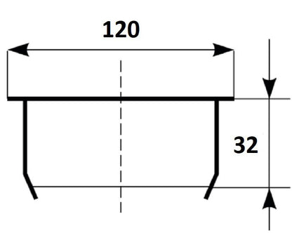 Magnaplast PCV-U 110 KGM udendørs kloakprop, 1 stk.
