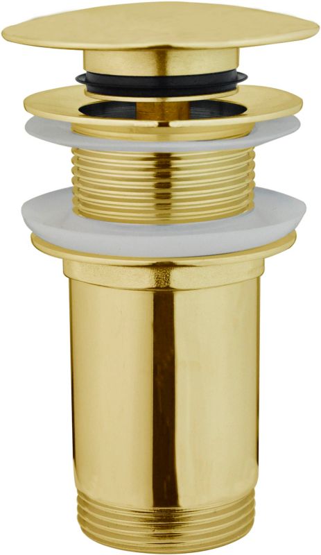 Klik-klak bundprop til håndvaske uden overløb i guld