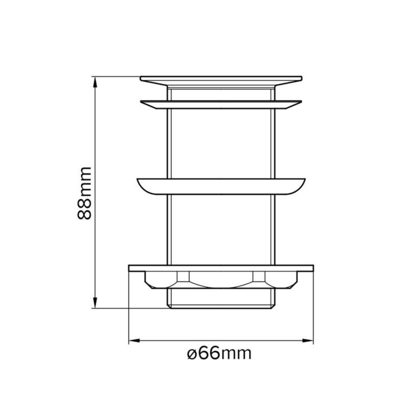 Klik-klak vaskprop Flomasta uden overløb