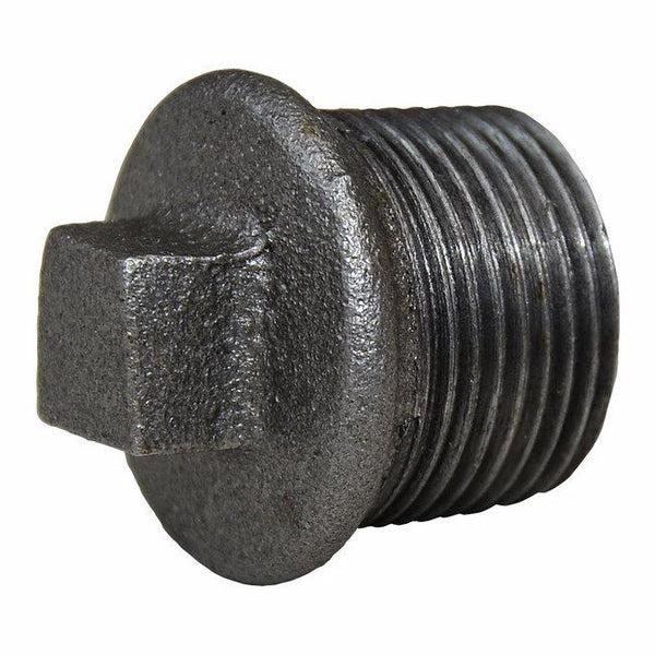 Sort 1" prop med kant til hydrauliske installationer