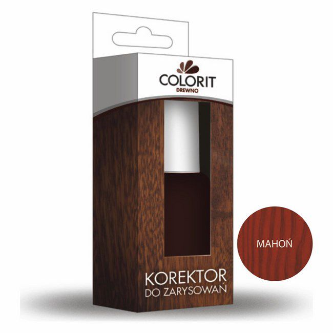 Colorit ridsekorrektur til træ mahogni 7 ml