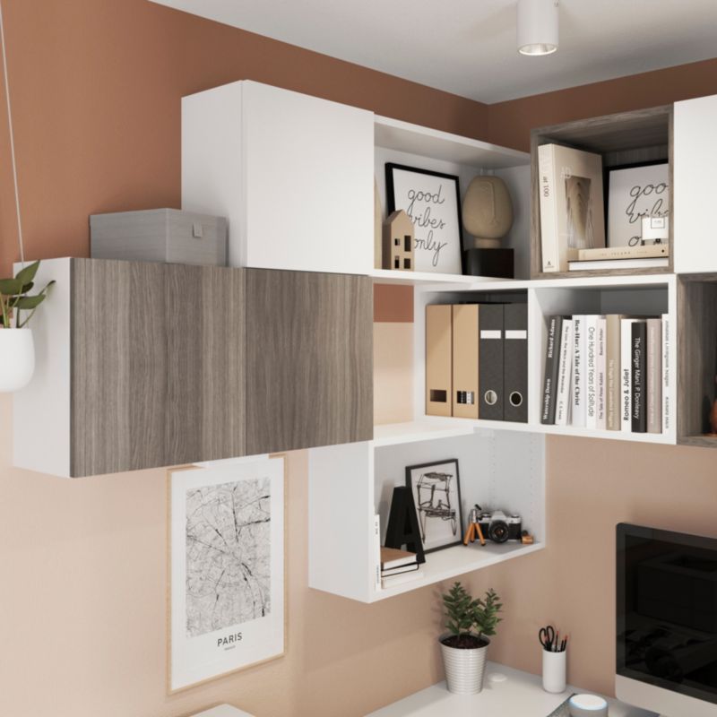 GoodHome Atomia korpus 20 x 37,5 x 75 cm hvid