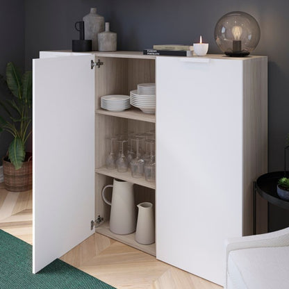 GoodHome Atomia korpus 35 x 112,5 x 50 cm i egetræ