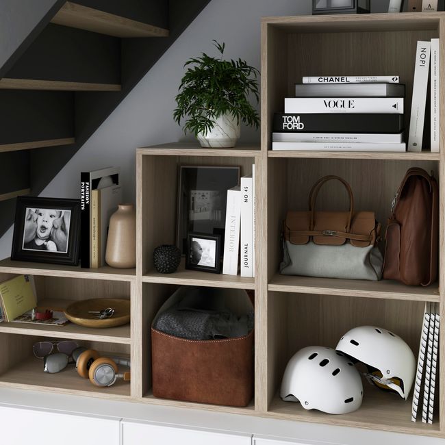 GoodHome Atomia korpus 35 x 75 x 37,5 cm i egetræ