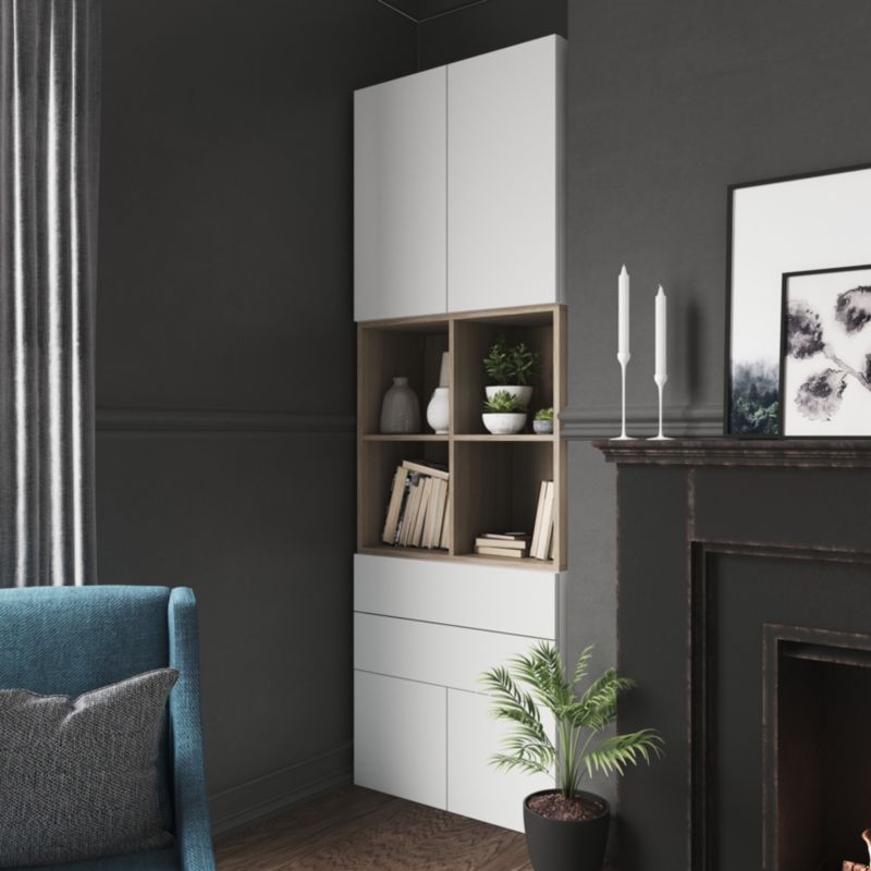 GoodHome Atomia korpus 35 x 75 x 75 cm i egetræ
