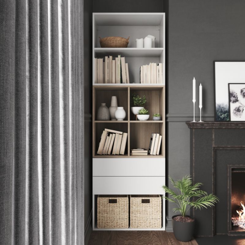 GoodHome Atomia korpus 35 x 75 x 75 cm i egetræ