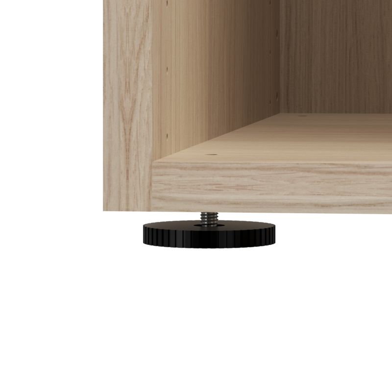 GoodHome Atomia korpus 45 x 187,5 x 37,5 cm i egetræ