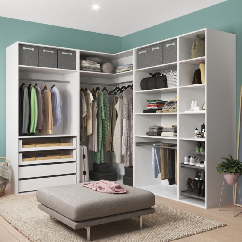 GoodHome Atomia korpus 58 x 225 x 100 cm hvid