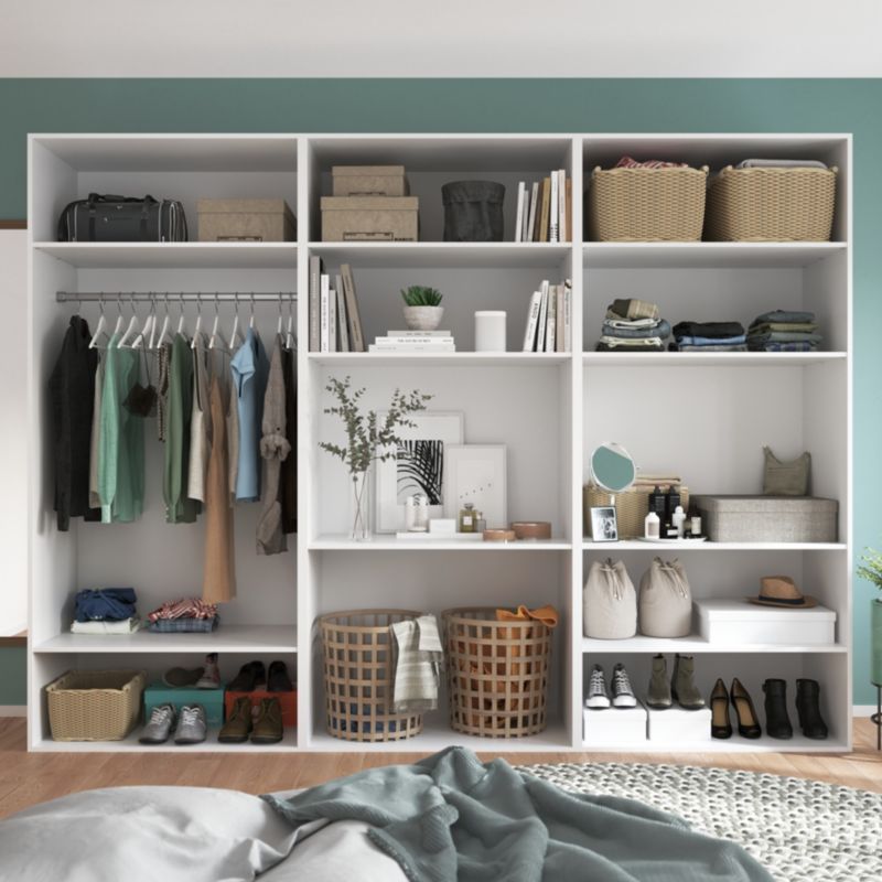 GoodHome Atomia korpus 58 x 225 x 100 cm hvid