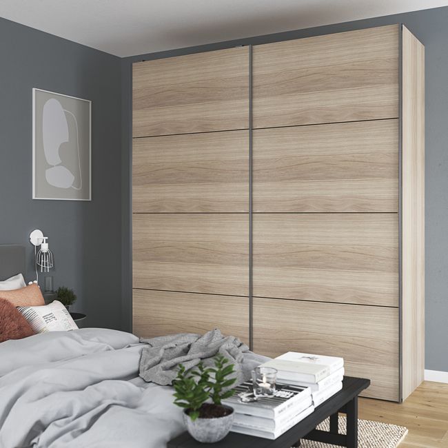 GoodHome Atomia korpus 58 x 225 x 100 cm i egetræ