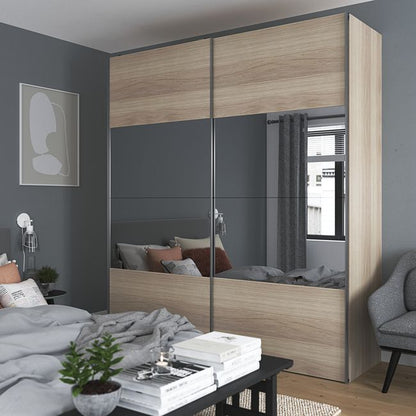 GoodHome Atomia korpus 58 x 225 x 100 cm i egetræ