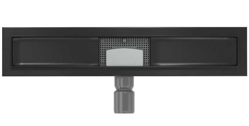 Mexen Flat lineær korpus sort 60 cm 1 stk