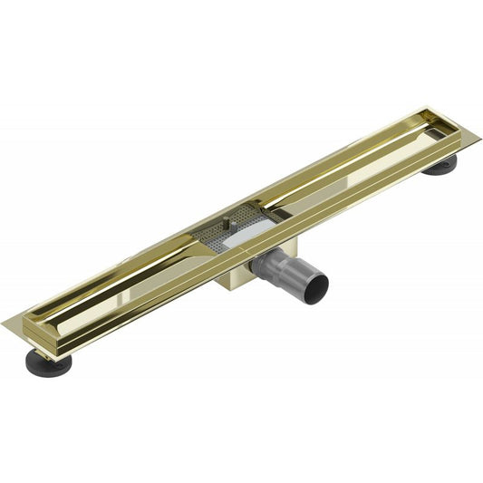 Mexen Flat lineær bundventil i guld 70 cm, 1 stk.