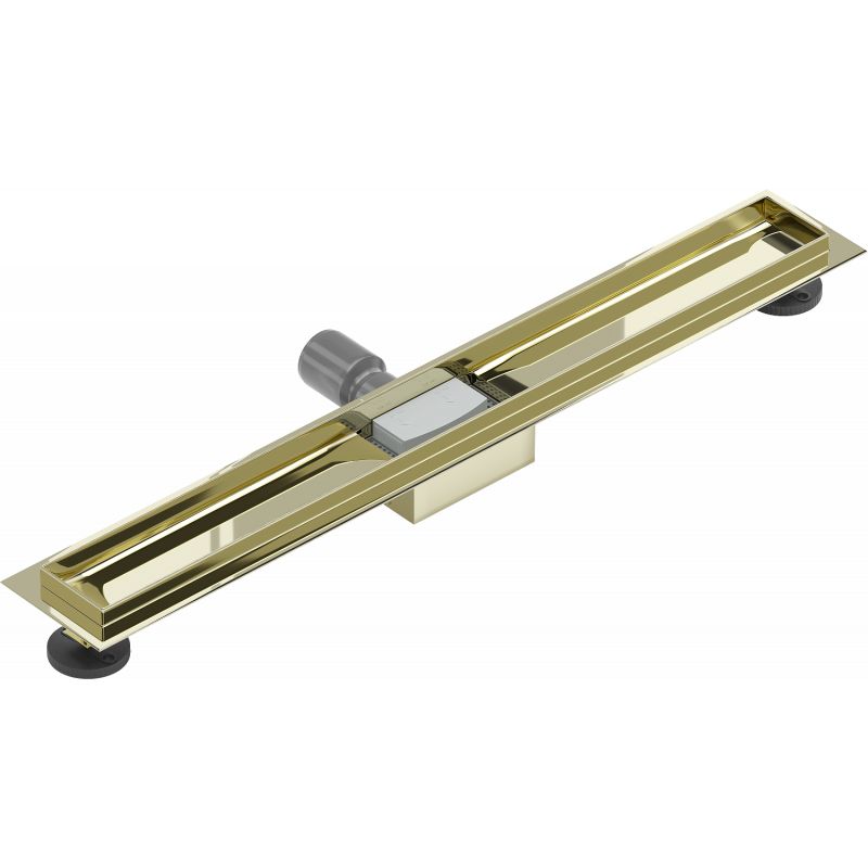 Mexen Flat lineær bundventil i guld 70 cm, 1 stk.